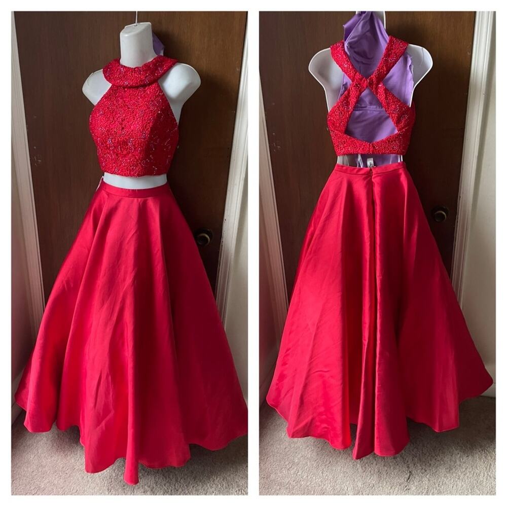 Alyce two piece prom dress - Picture 5 of 10